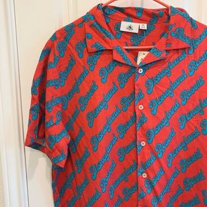 Disneyland Resort Hawaiian Shirt Sz Medium NWT